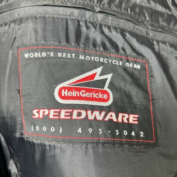 Rare Vintage Hein Gericke Leather Motorbike Jacket Size 52 Mens - Picture 9 of 16